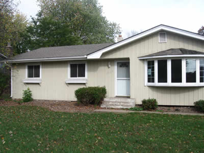 exterior before repair